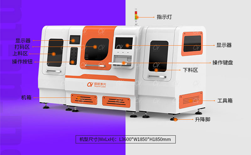 PCB大幅面自動激光打碼機結構